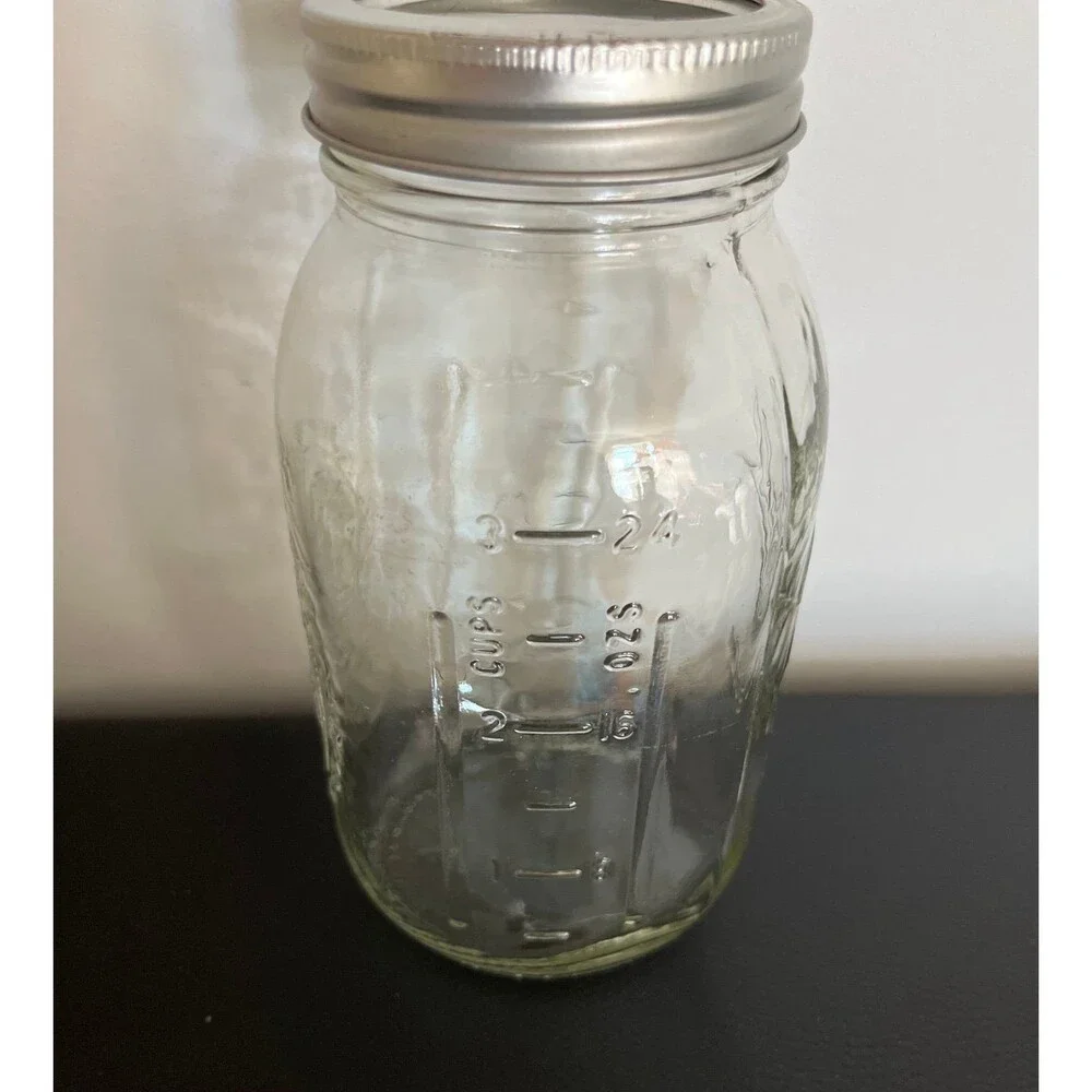Ball SureTight Glass Mason Jar w/ Lid, 3 Cup - 24oz - 800ml